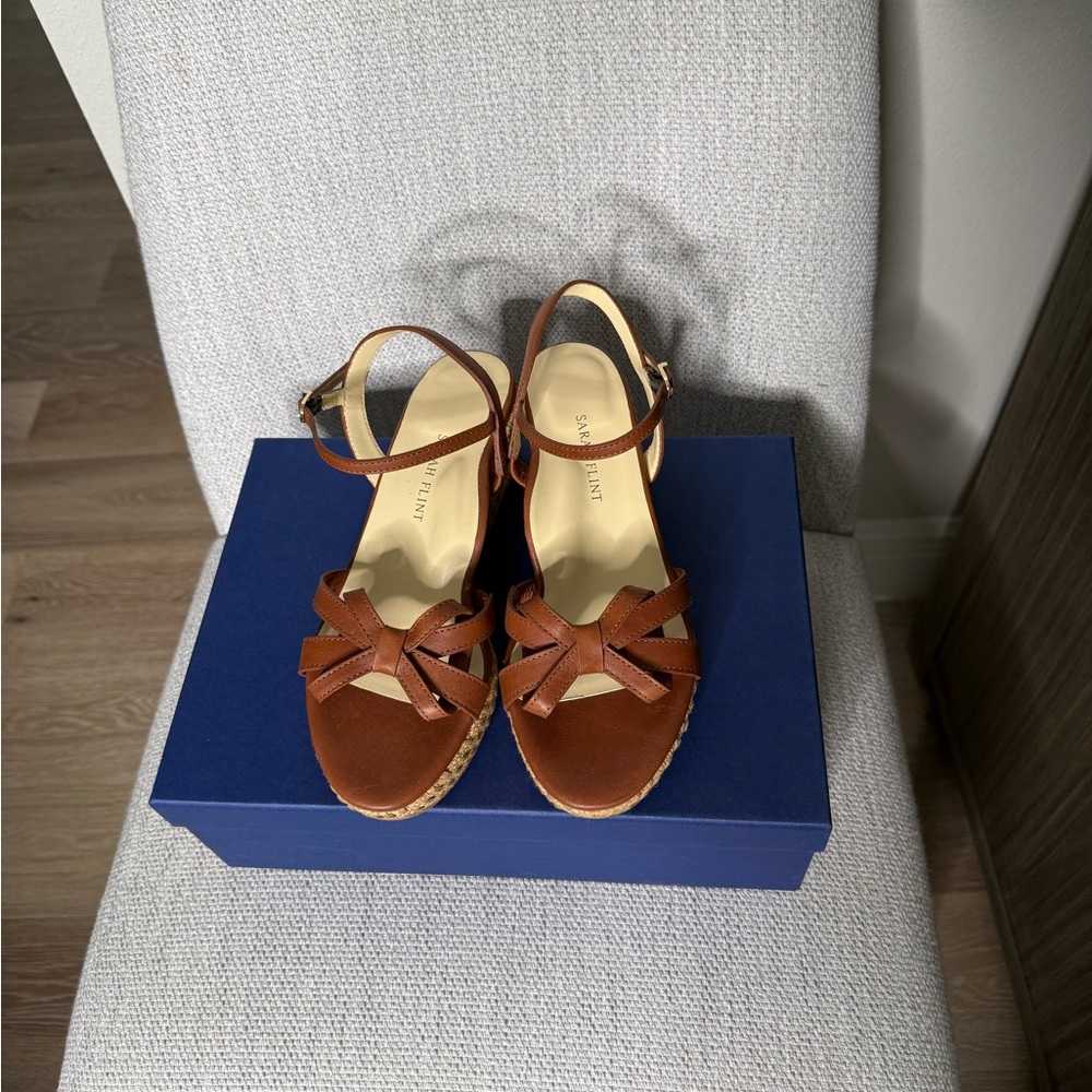 Sarah Flint Brown Wedges - Picture 9 of 9